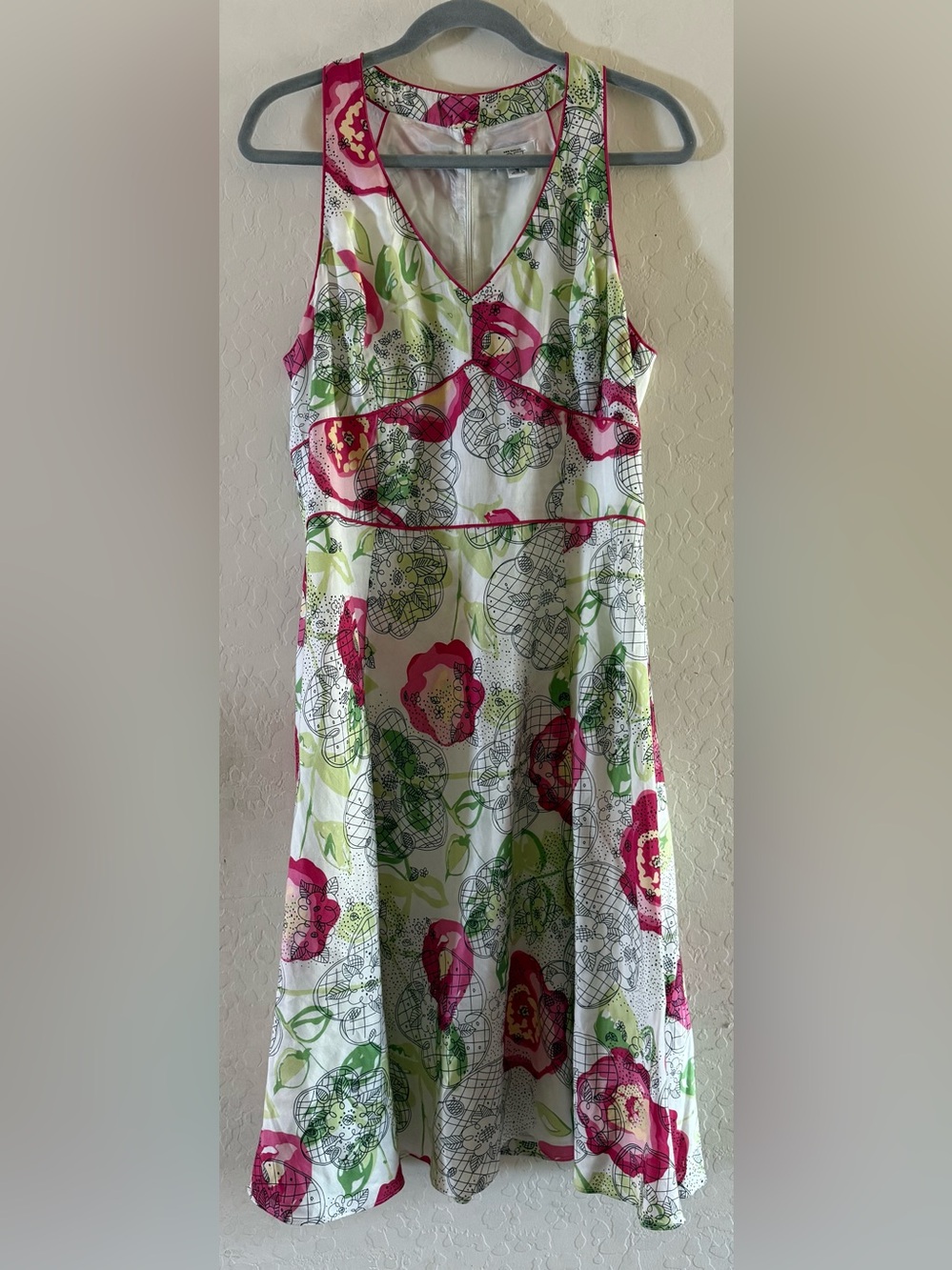 Ann Taylor LOFT, size 12, 100% cotton, halter A-line sundress